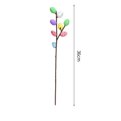 décoration florale artificielle de pâques avec lapins et œufs