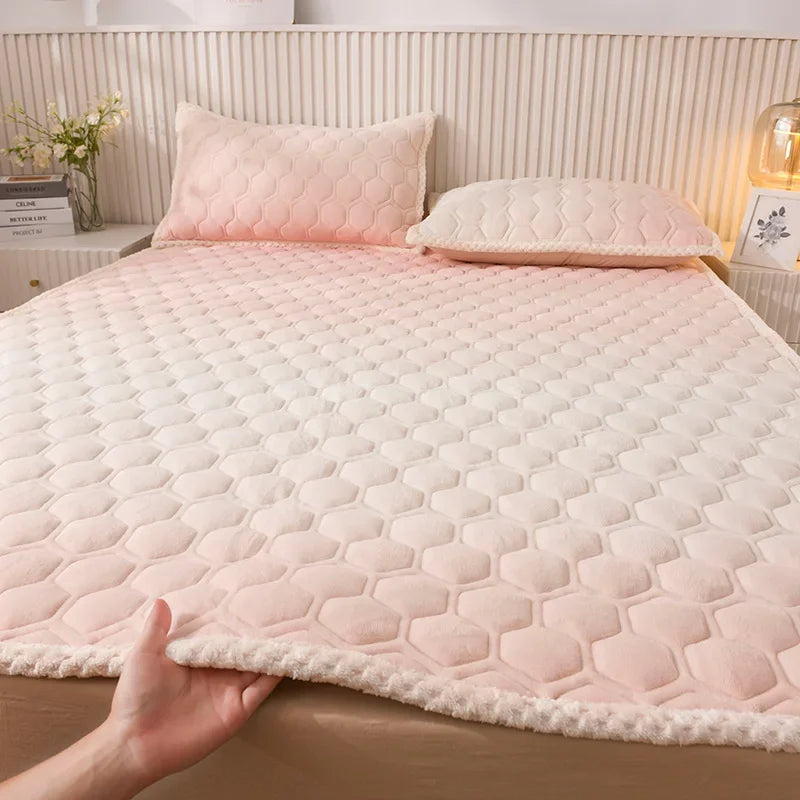 surmatelas doux pour étudiants en peluche pour lit simple ou double - vue 11 sur 18