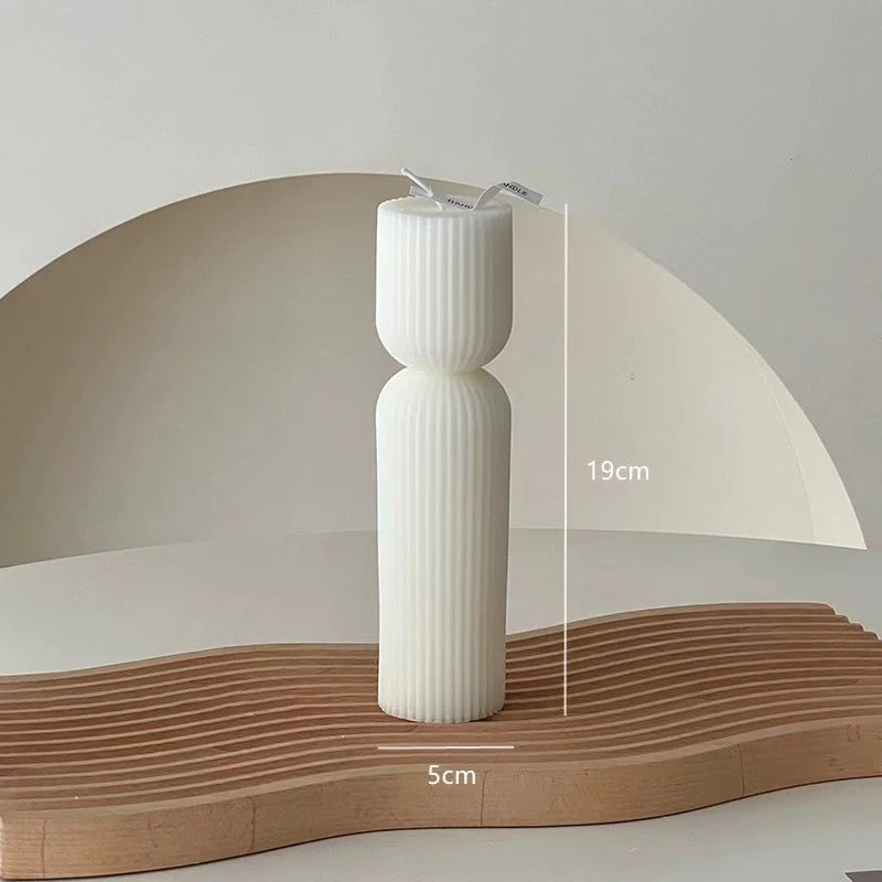 accessoires de décoration moderne bougies parfumées géométriques de luxe - vue 12 sur 12