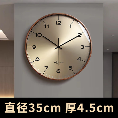 horloge murale moderne en bois massif pour décoration intérieure - vue 11 sur 12