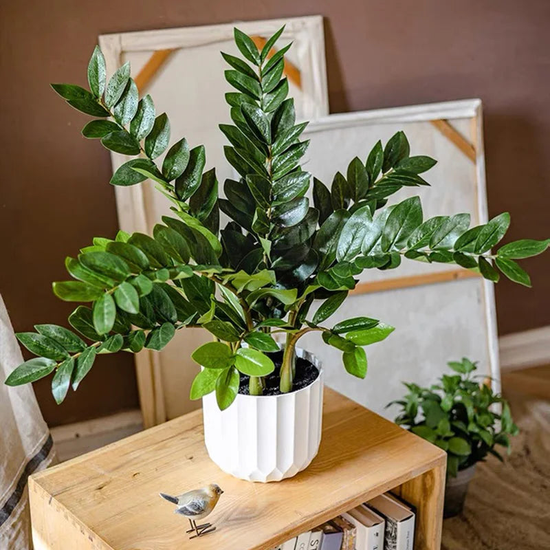grandes branches artificielles de ficus pour décoration tropicale - vue 2 sur 15