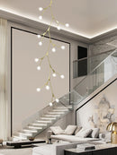 lustre moderne en verre pour intérieur nordique élégant