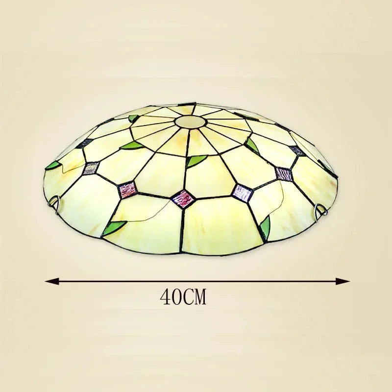 lustre tiffany méditerranéen bohème vitrail pour décoration intérieure