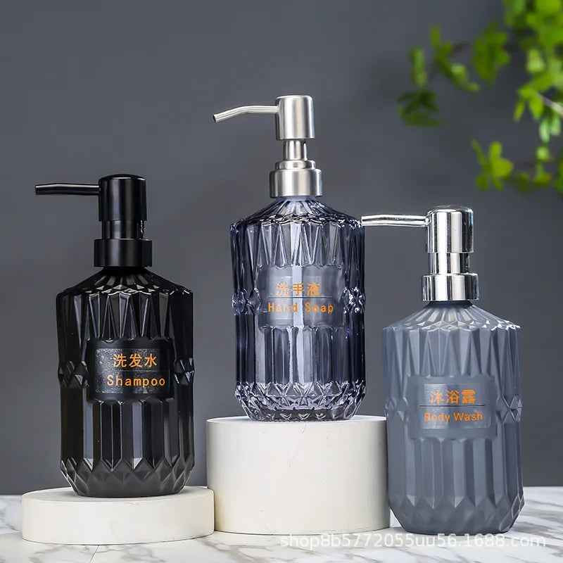 nouveau flacon en verre pour shampoing et désinfectant mains - vue 1 sur 20