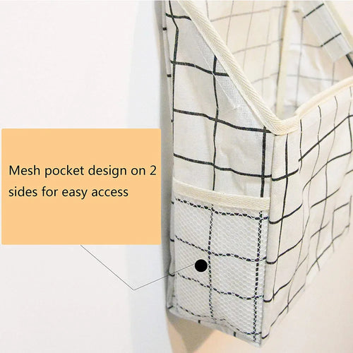 sac de rangement mural en tissu pour livres et magazines - vue 7 sur 12