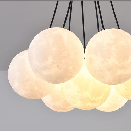 lustre moderne pour enfants avec suspension à bulles et télécommande - vue 5 sur 18