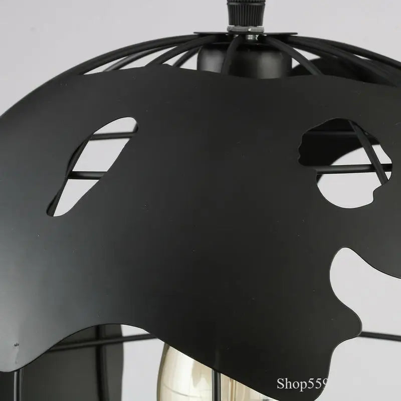 suspension rétro en forme de terre avec éclairage led créatif - vue 4 sur 6