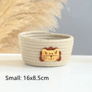 panier de rangement tissé animaux pour jouets et objets divers