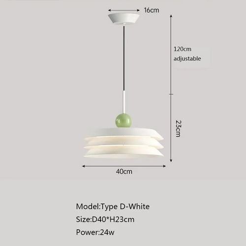 Suspension nordique led décoration maison éclairage intérieur - vue 14 sur 18