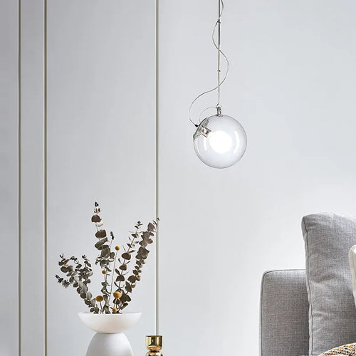 suspension design boule de verre pour intérieur romantique et restaurant - vue 3 sur 8
