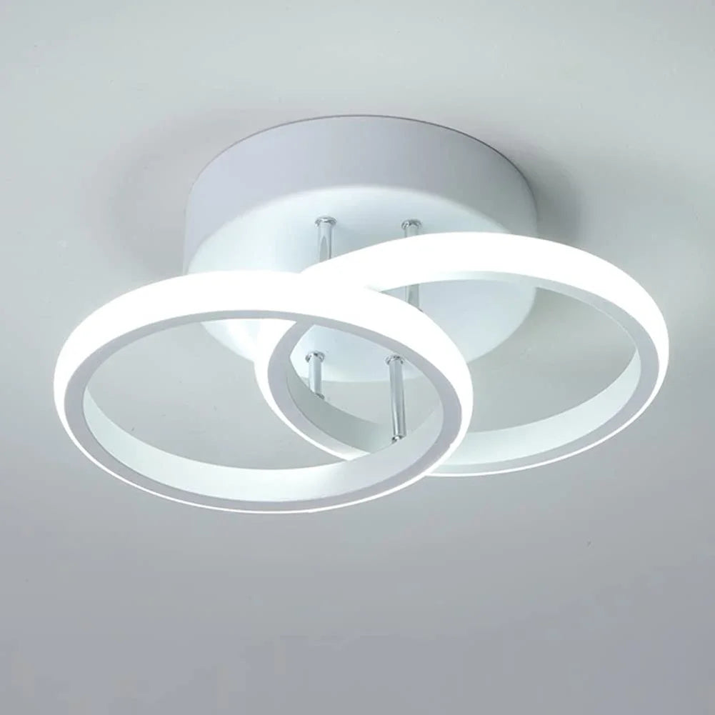 Plafonnier en métal lustre moderne haute luminosité porche lampe d'entrée lampe de plafond à économie d'énergie pour salon chambre - vue 21 sur 24