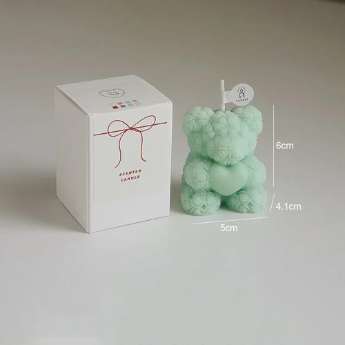 bougie ours en cire de soja parfumée pour détente et cadeaux - vue 14 sur 13