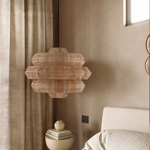 Suspension Bohemian Style Rattan Art en rotin - vue 3 sur 11
