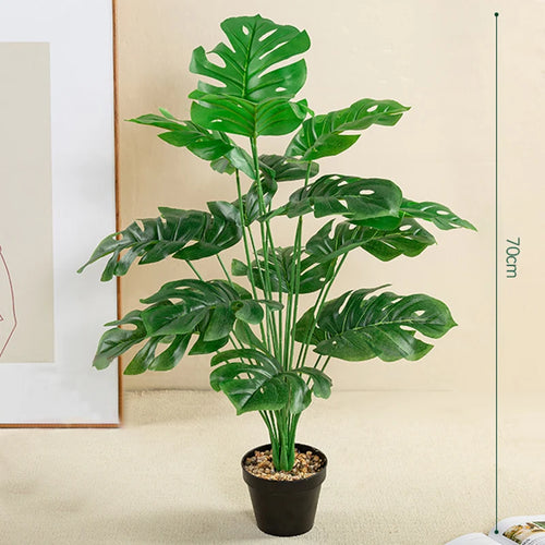 plantes artificielles monstera palmier feuilles de tortue pour décoration - vue 8 sur 8