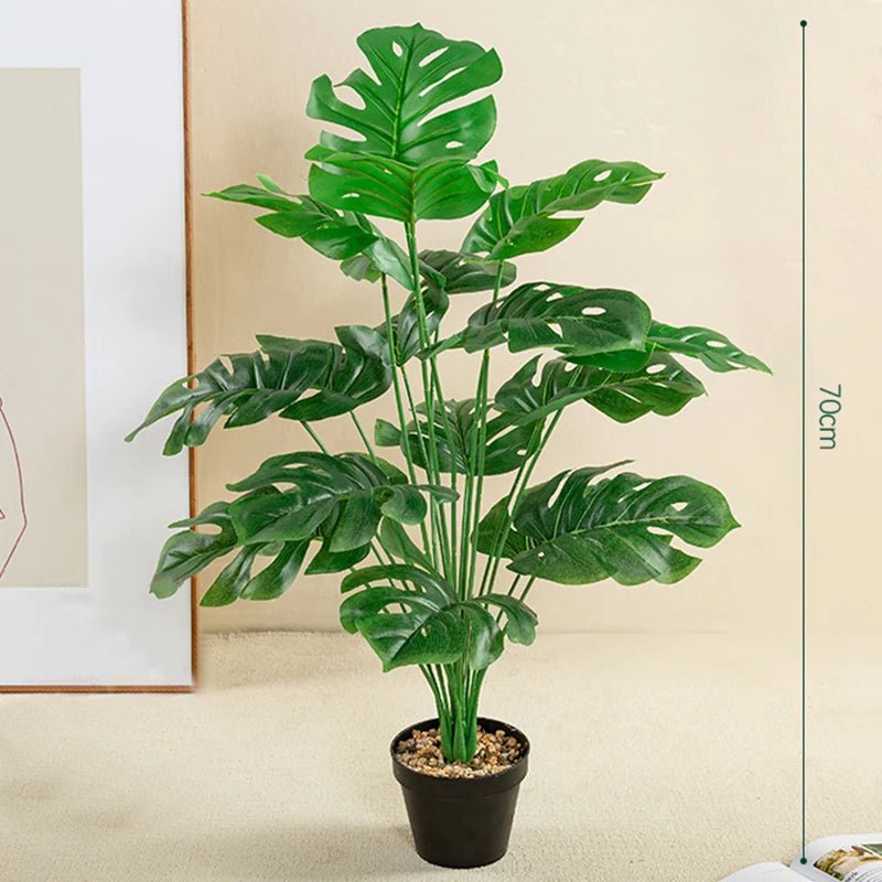 plantes artificielles monstera palmier feuilles de tortue pour décoration - vue 8 sur 8