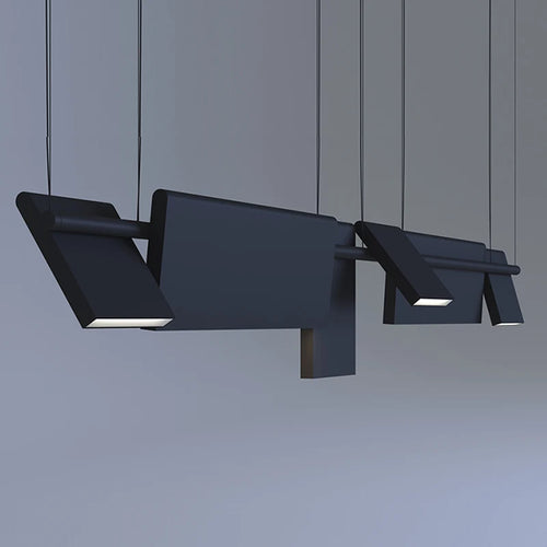lustre led design moderne rotatif pour intérieur décoratif - vue 2 sur 8