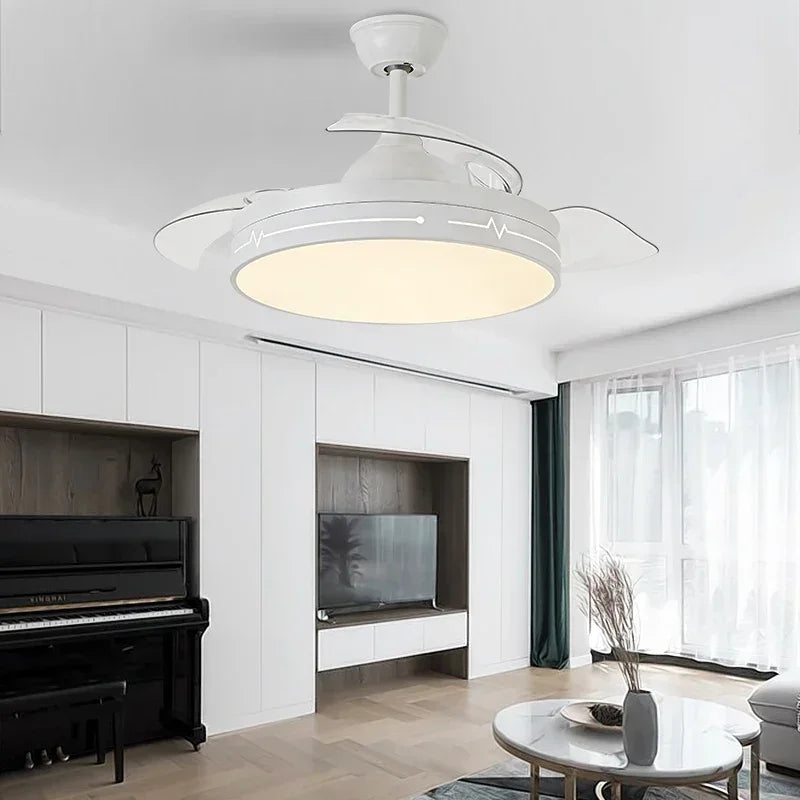 plafonnier ventilateur avec lumière pour restaurant et espace intérieur - vue 3 sur 11