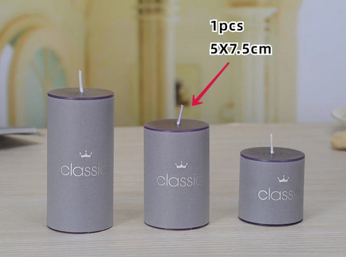 bougies piliers parfumées décoratives sans fumée en plusieurs tailles et couleurs - vue 9 sur 29