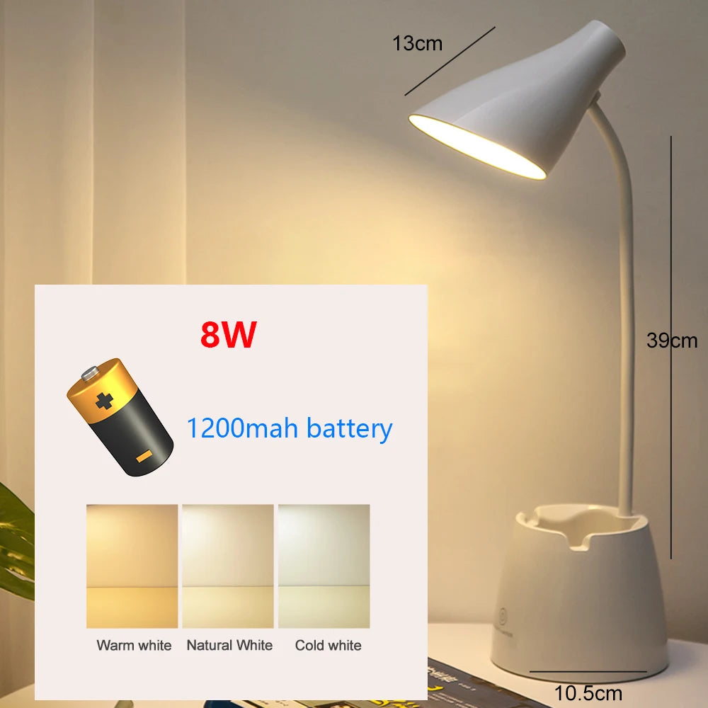 lampe de bureau led tactile usb gradation protection yeux - vue 11 sur 29