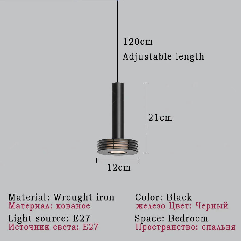 suspension nordique en forme de microphone pour décoration intérieure - vue 10 sur 10
