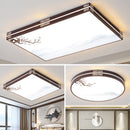 lustre rectangulaire à led pour éclairage intérieur moderne
