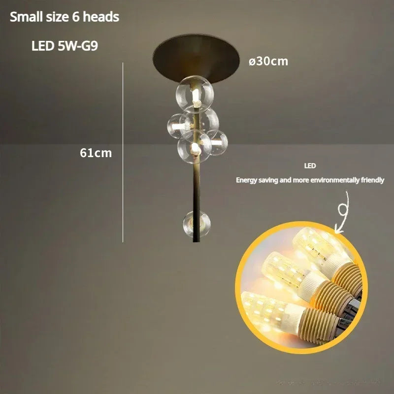 lustre moderne en verre pour une décoration élégante - vue 11 sur 12