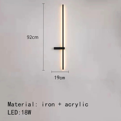 applique murale led minimaliste design artistique - vue 9 sur 15