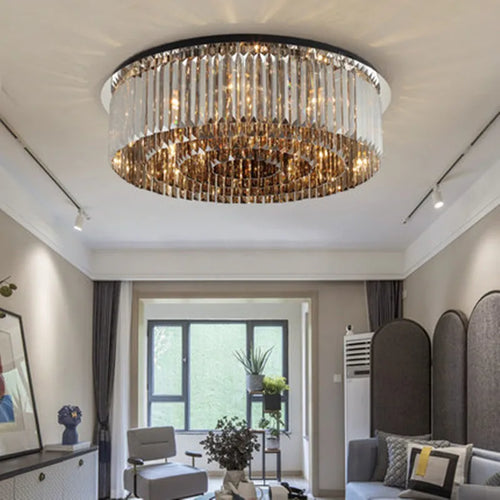 plafonnier moderne en cristal pour éclairage intérieur décoratif - vue 4 sur 6
