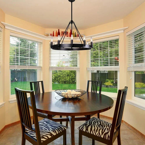 Industrial Vintage Chandelier Retro Wrought Iron Antique Pendant Lights For Kitchen Bedroom Living Room Indoor Led Lighting - vue 7 sur 7