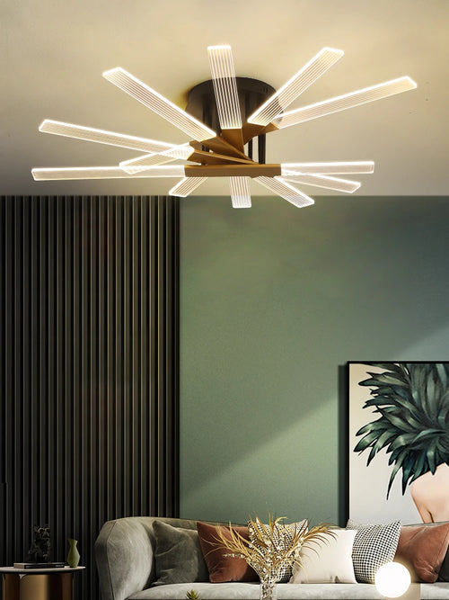 plafonnier led design en acrylique pour intérieur élégant - vue 5 sur 9