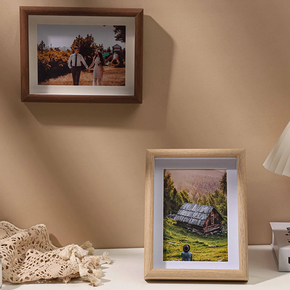 cadre photo en bois pour portraits famille mariage et voyage - vue 6 sur 9
