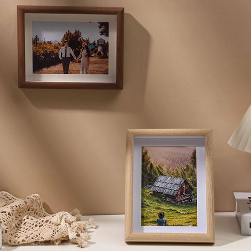 cadre photo en bois pour portraits famille mariage et voyage - vue 7 sur 9