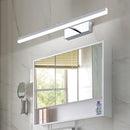 lampe frontale à miroir rétractable pour toilettes