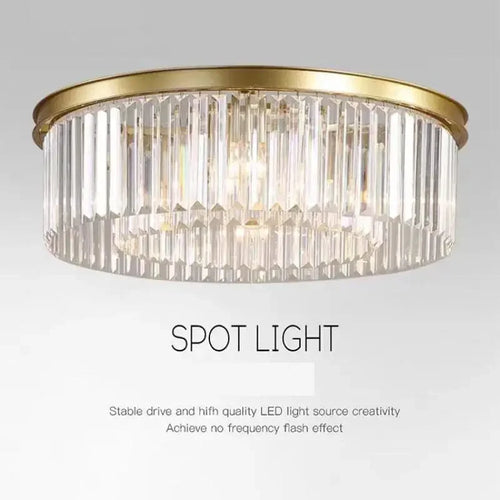 lustre rétro en métal avec chaîne suspendue et cristal - vue 4 sur 20