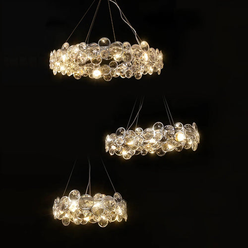 suspension à led en cristal avec intensité variable et anneau magique - vue 4 sur 12