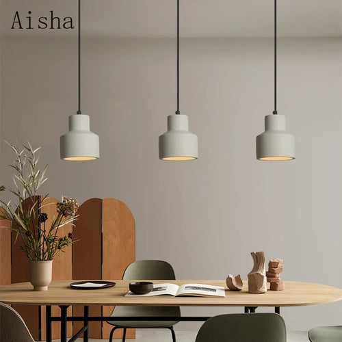 suspension industrielle en ciment pour décoration intérieure créative - vue 3 sur 8