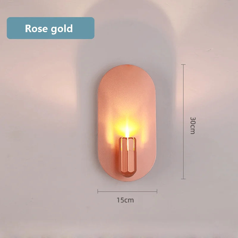 applique murale led minimaliste en aluminium luxueuse et créative - vue 8 sur 8
