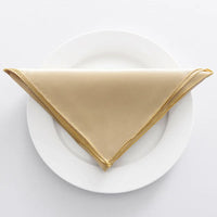 Serviette de table satin lot de 10 réception