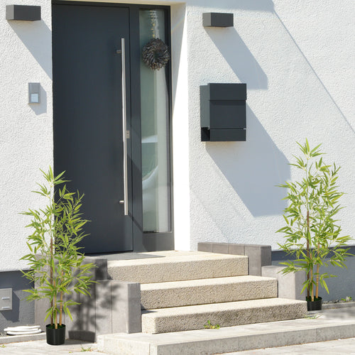lot de 2 plantes artificielles avec pot et 498 feuilles - vue 4 sur 7