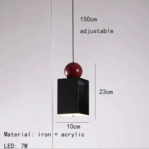 lampes suspendues nordiques réglables en fil métallique - vue 9 sur 24