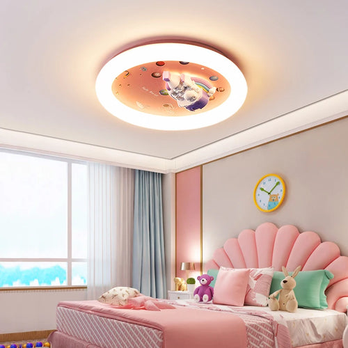 plafonnier moderne cœur éclairage mignon style château décoratif - vue 2 sur 7