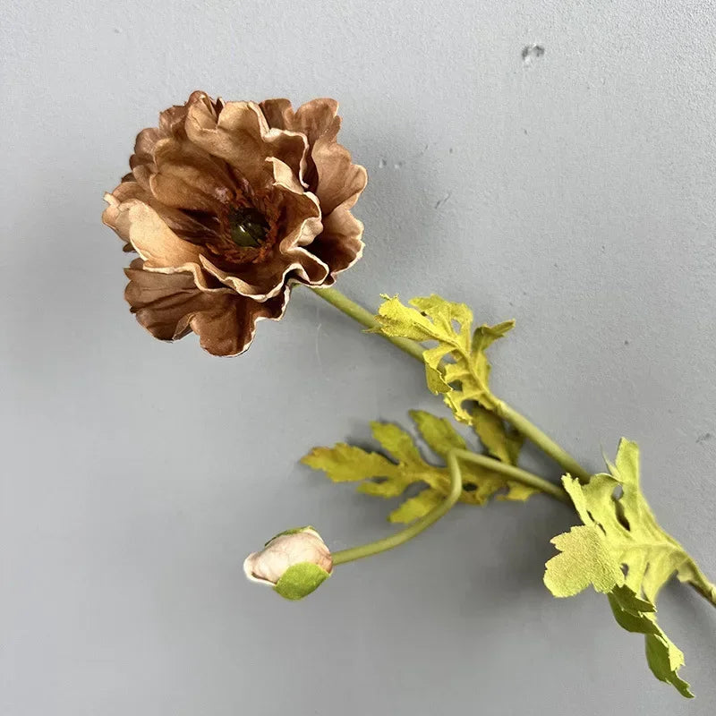 lot de 2 coquelicots artificiels pour décoration de fêtes et festivals - vue 8 sur 12
