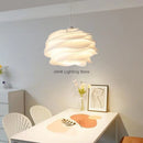 lustre design danois romantique acrylique pétale éclairage white rose