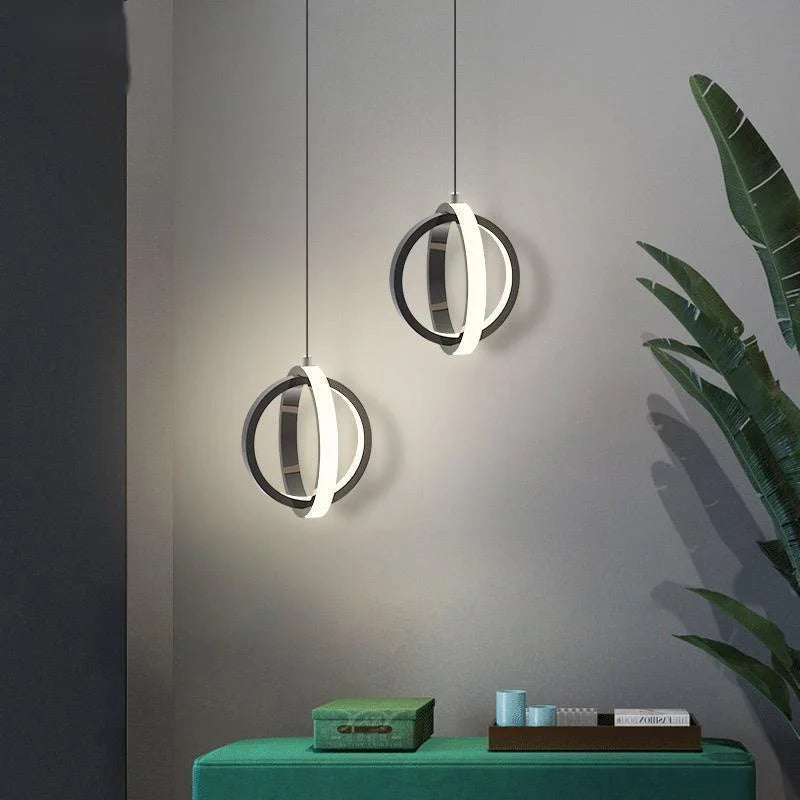 suspension led moderne pour éclairage intérieur design élégant - vue 5 sur 24
