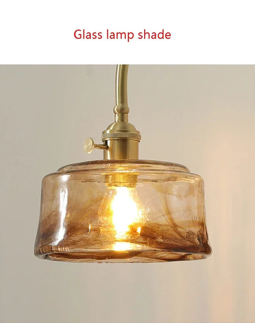 Retro Bedroom Wall Lamp, Glass Living Room Hallway, Staircase Headboard, Dining Room, LED Wall Lamp, Minimalist Design - vue 6 sur 6