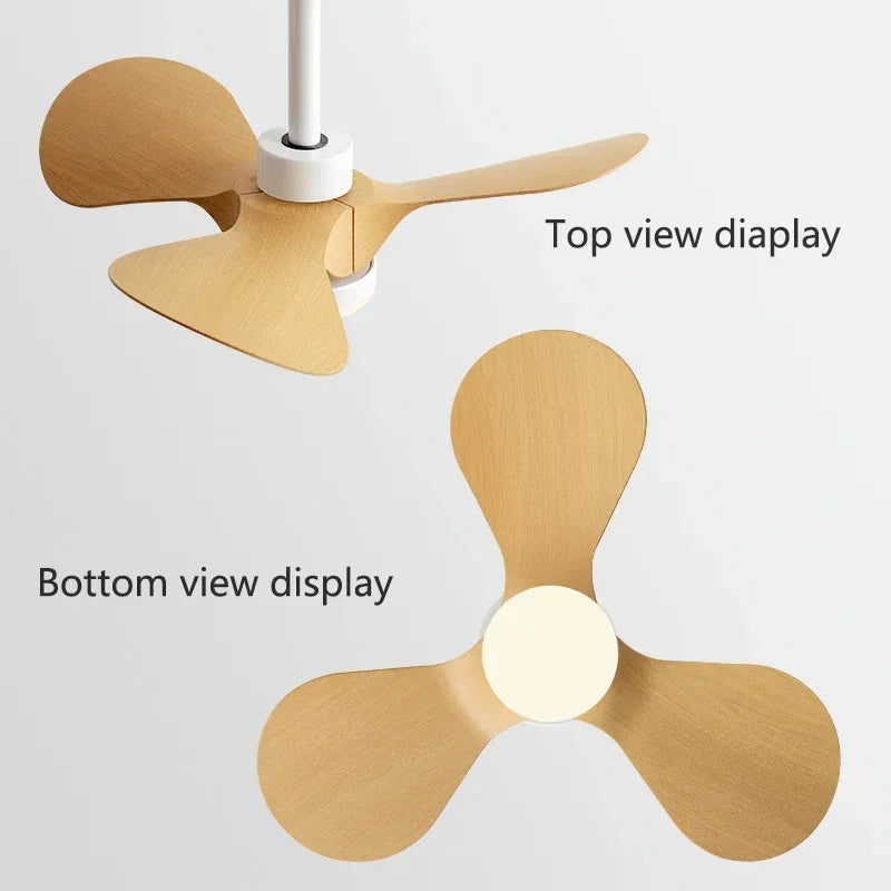 24Inch Mini Ceiling Fan Modern Simplicity Coffee Shop Creative Kid Fan Lights Aisle Balcony Children's Room Fan Lights 110V 220V - vue 4 sur 13