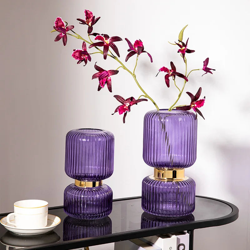 vase en verre transparent pour fleurs et décoration hydroponique - vue 3 sur 10