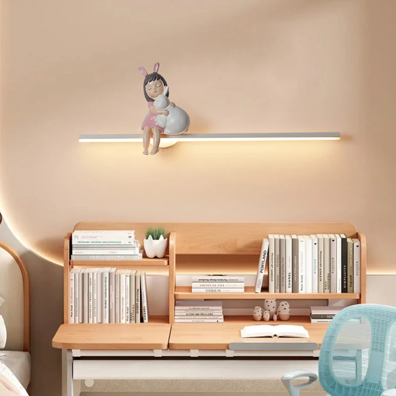 applique murale en forme de lapin pour décoration enfant - vue 5 sur 17
