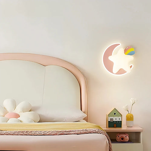 applique murale enfant design étoile princesse pour chambre à coucher - vue 6 sur 10