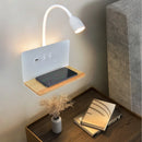 Applique murale LED d'intérieur avec Interface USB et chargement sans fil